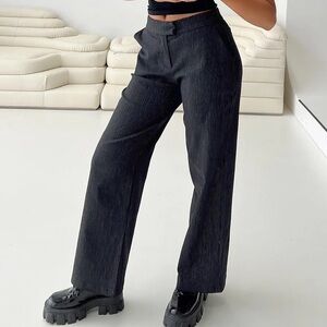 SOLD | Princess Polly Jeller Pant in Pinstripe Black Size 10